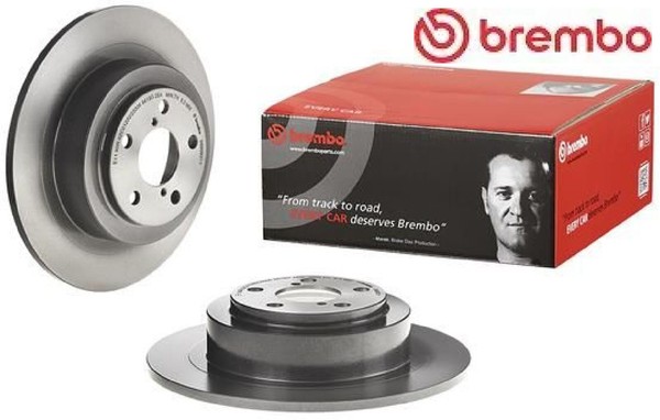 2X Bremsscheibe Brembo 08.9093.11 2 Bremsscheiben Hinterachse Hinten FüR Subaru-image