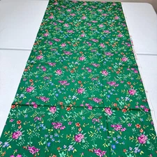 vintage fabric traditions quilting fabric green floral cotton 2014 44x74 2 yards