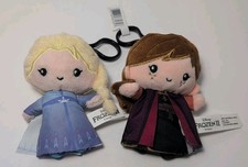 Frozen Elsa and Anna Disney Hallmark Itty Bittys Plush 4.5" Stuffed Lot Of 2