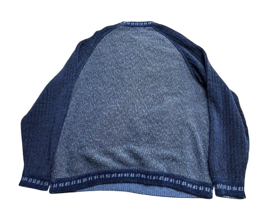 Coogi Australia Haute Couture Men’s Size Large Navy Knit Sweater Vapor Biggie - Image 3 of 4