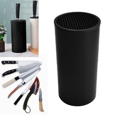 Knife Block Holder Round Block Universal Holder Knife Rack Storage 22.5*11cm UK