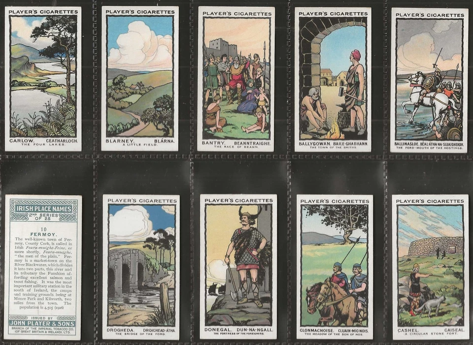 PLAYERS-FULL SET- IRISH PLACE NAMES 1929 (2ND SERIES 25 CARDS) ALL SCANNED - Image 2 of 4
