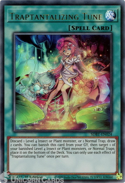 SDBT-EN024 Traptantalizing Tune :: Ultra Rare 1st Edition Mint YuGiOh Card
