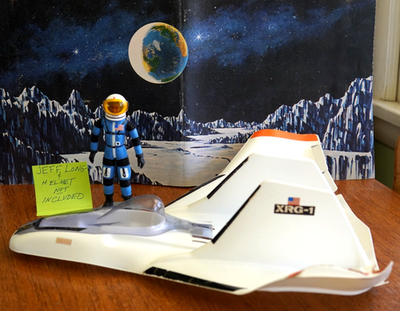 1969 Mattel Major Matt Mason XRG-1 REENTRY GLIDER - Vintage 