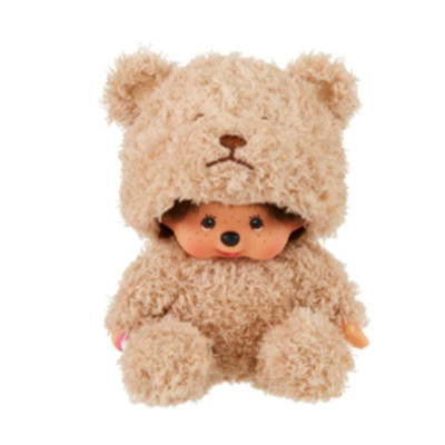 Monchhichi # Bear Brown Size S Plush Sekiguchi Soft Dolls & Stuffed Animals Gift