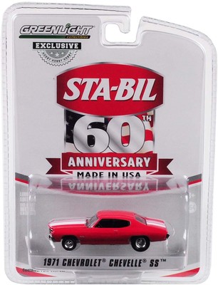 1971 Chevrolet Chevelle Ss rot mit weißen Streifen Sta-Bil 60th Anniversary Hobby