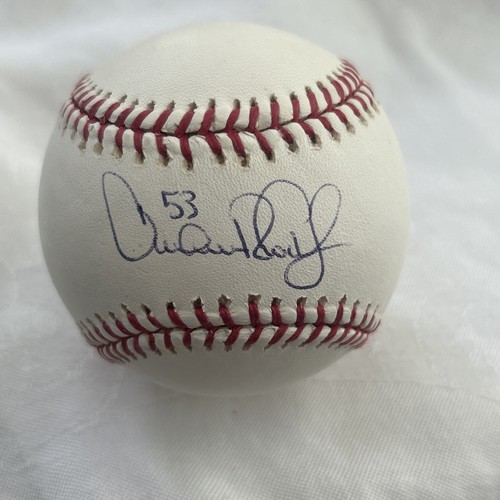 Arthur Rhodes Cleveland Indians Baltimore Orioles MLB béisbol autografiado #53