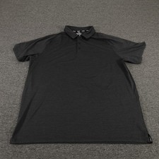 Hurley Polo Shirt Mens Large Gray Performance Stretch Short Sleeve Casual Golf