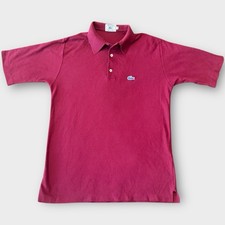 80s Izod Lacoste dark red polo shirt 1980s vintage Medium