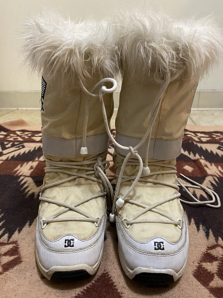 Botas chalet vintage DC para mujer talla 6,5-7,5 snowboard piel sintética GRIAL Y2K Bling Foto 3 de 4
