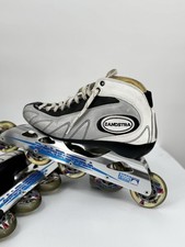 Zandstra Speed Skates 8.5   7000 Aluminum Frame   Leather top   Vector 76   Mint