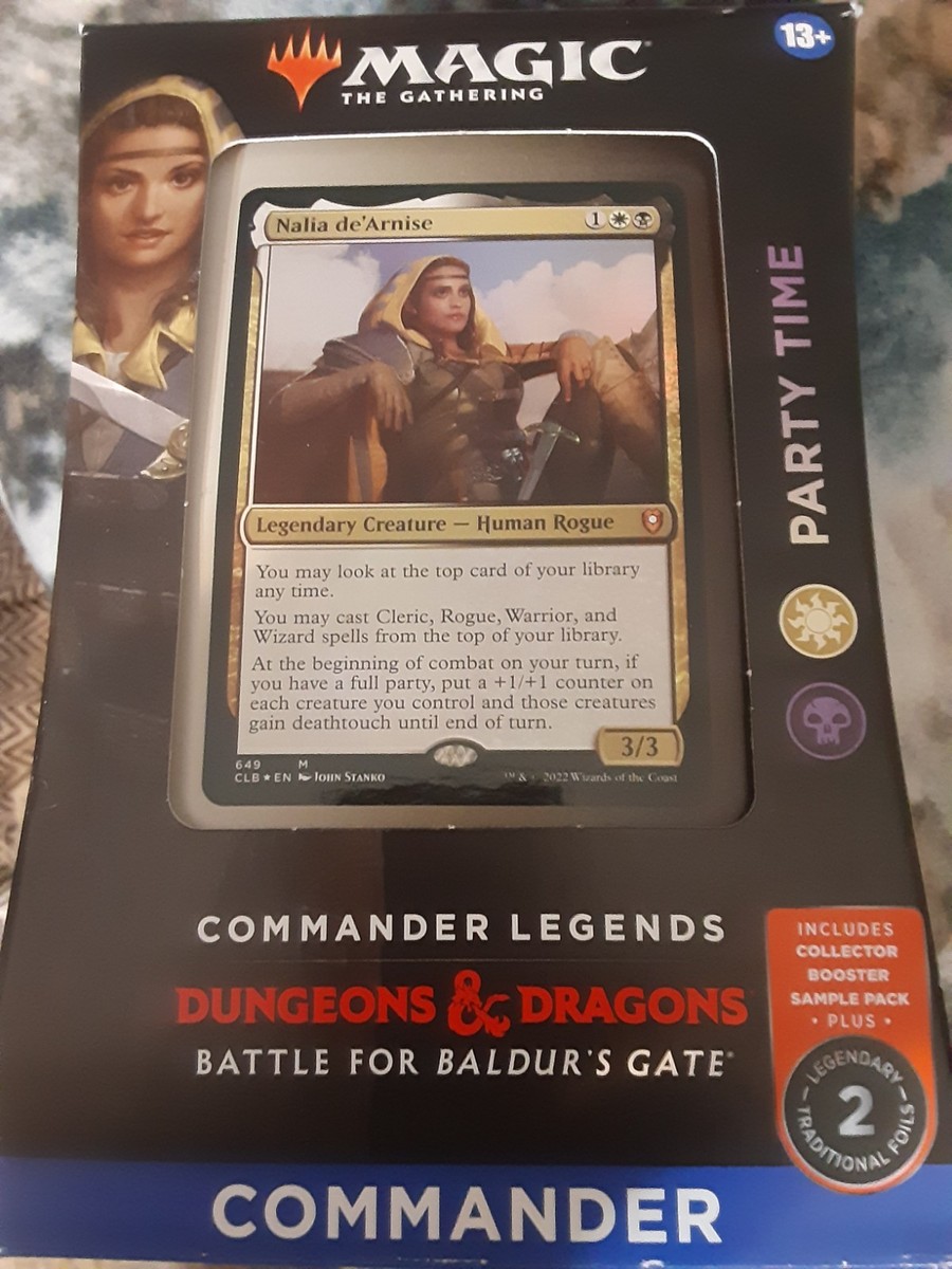 mtg commander legends battle for baldur's gate precons Amazon.com: Magic: The Gathering Commander Legends: Battle for Baldur's  Gate Commander Deck  Party Time + Collector Booster Sample Pack : Toys &  Games