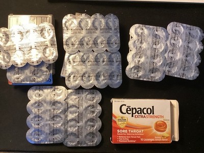 4 CT Cepacol Extra Strength Sore Throat Honey Lemon Lozenges