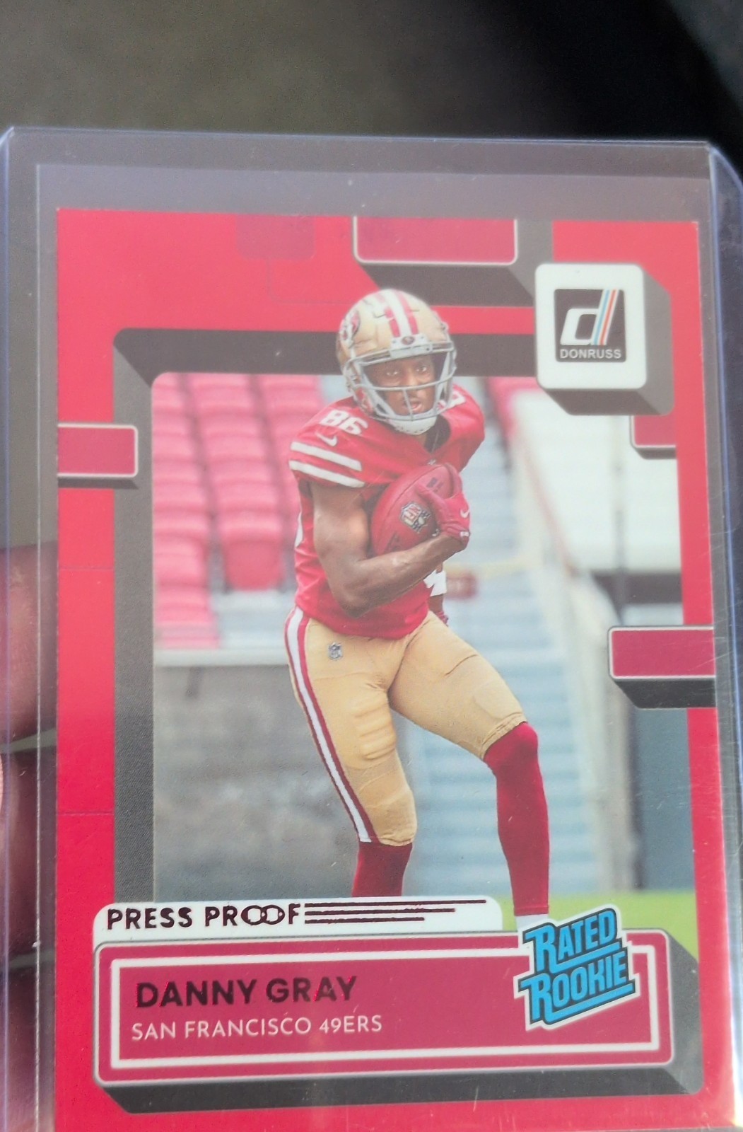 Danny Gray Panini Donruss #333 Press Proof Red