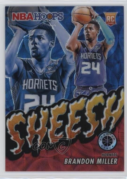 2023 NBA Hoops Premium Stock Sheesh Red Prizm 21/88 Brandon Miller Rookie RC 7qt