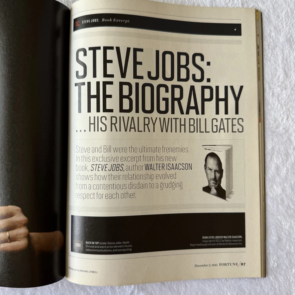 Fortune Magazine: Steve Jobs The Biography Nov 7 2011 Cargill Gates 40 Under 40 - Image 4 of 4