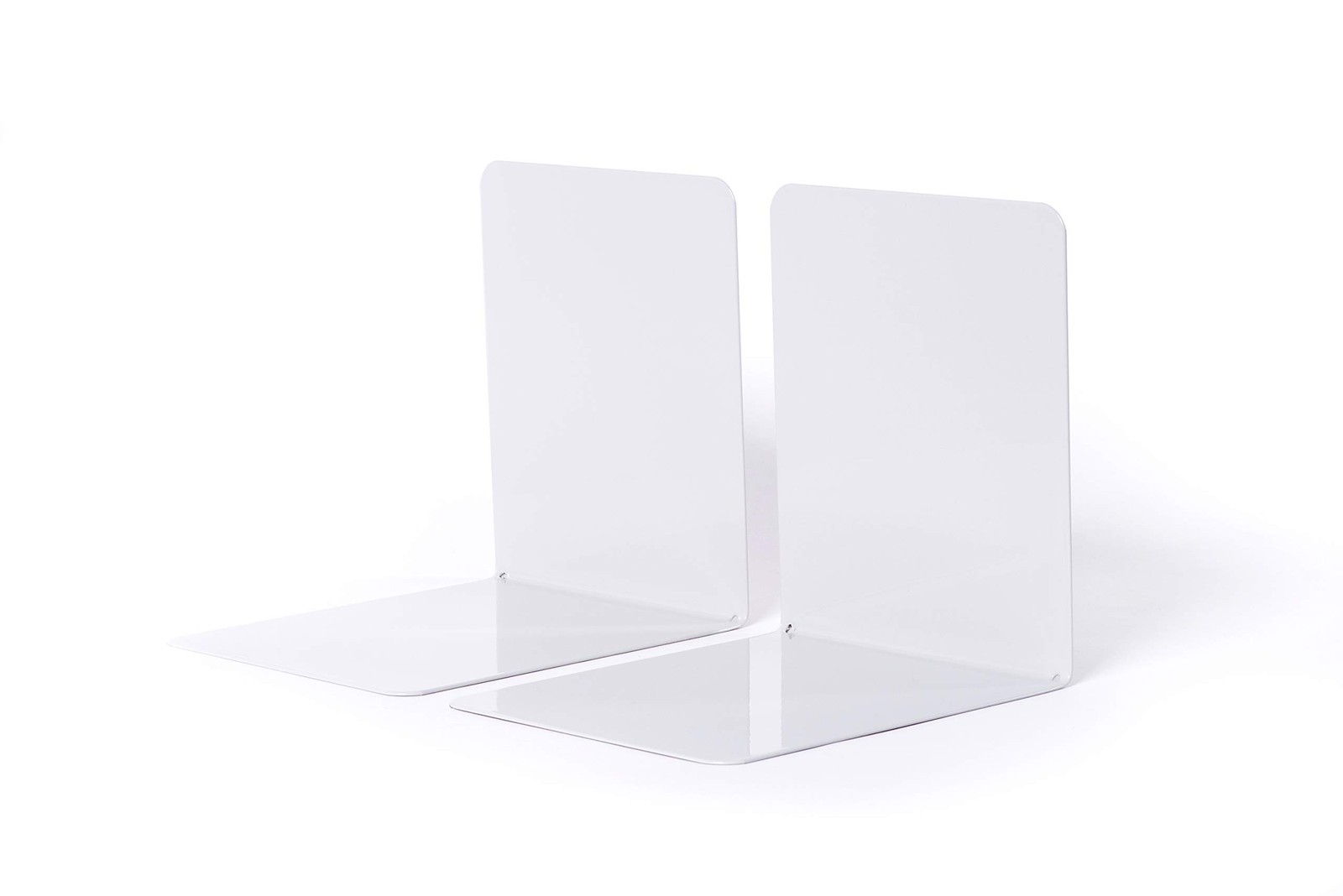 Maul Premium Metal Bookends, 120 x 140 x 140 mm, 1 Pair Grey