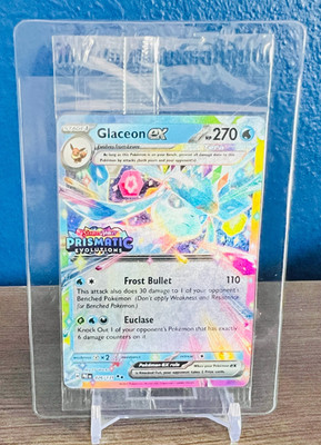 Glaceon ex 026/131 Stamped Prismatic Evolutions Surprise Box Promo SEALED - NM