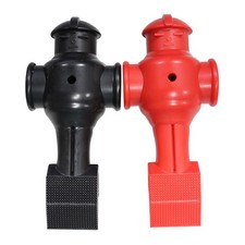Shelti Gold Standard Foosball Player Man - Black/Red - Set of 2
