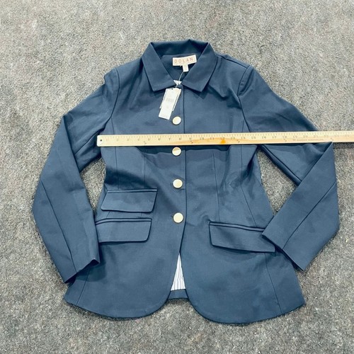 DOLAN By Anthropologie Ponte Military Blazer Women's Size XS Navy - Picture 7 of 8