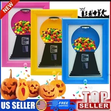 Candy Dispenser Wall Frame Photo Wall Mount Gumball Machine Picture Hanging USA