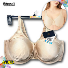 NWT Wacoal Women's 42DDD Basic Beauty Full Figure Underwire Bra 855192 Nude
