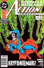 Action Comics #599 VG 4.0 1988 Stock Image Low Grade