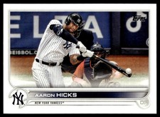 2022 Topps Aaron Hicks New York Yankees #497