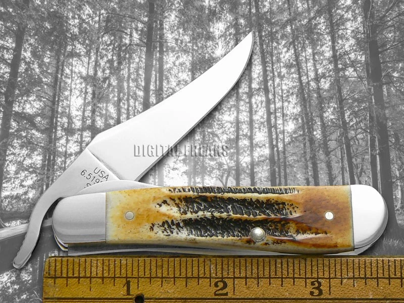 Карманный нож Case xx Knives Russlock 6.5 Bone Stag Handle нержавеющая сталь 65303 - Изображение 3 из 4