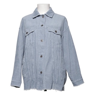 Zara, Oberhemd, Damen, Größe: M, Blau, Baumwolle, Einfarbig, Cord #Drh