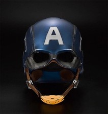US Fast Shipping Captain America Helmet 1:1 WEARABLE Mask Cosplay Replica Gifts
