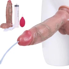Squirting Ejaculating Dildo Realistic Suction Cup Penis Anal for Women Sex Toys