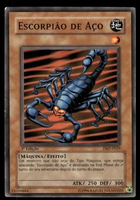Yu-Gi-Oh! ESCORPIAO DE ACO PMT-P029 1st Edition Metal Raiders (Portuguese)