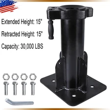 30000LB 15" Fifth 5th Wheel To Gooseneck Adapter Hitch 2-5/16"Ball