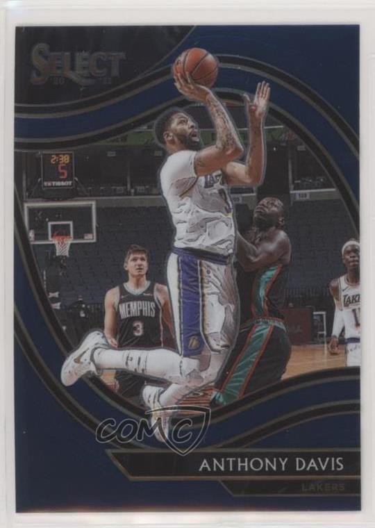 2020-21 Panini Select Courtside Retail Blue Anthony Davis #228 0lu2