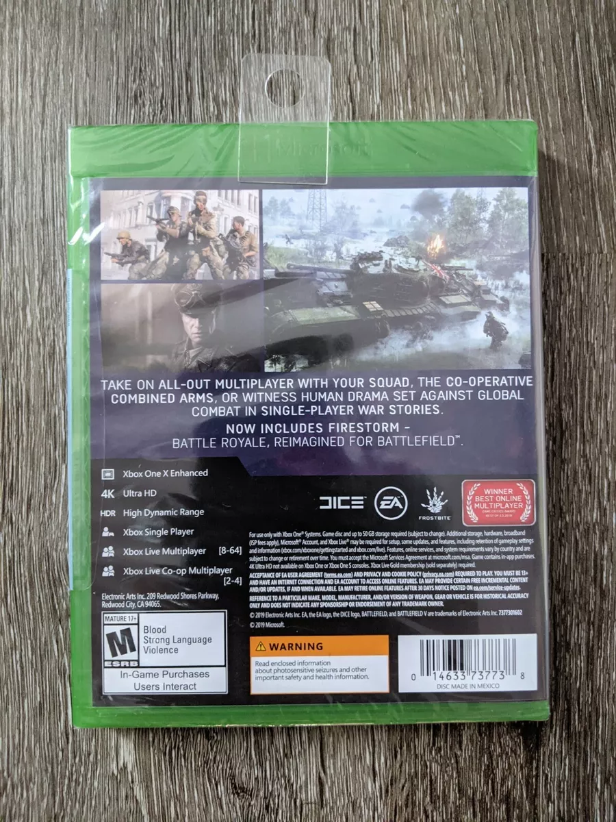 Battlefield V Firestorm Battle Royale Xbox One Series X Video Game