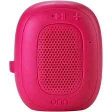 NEW ONN Mini Bluetooth Speaker, Built-In Speakerphone  Hanging Strip PINK