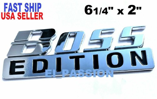 The BOSS EDITION Chrome Fit All Cars Semi Truck logo CUSTOM EMBLEM RV Travel 3D - Bild 7 von 7