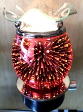 Electric 3D Cordless Plug-in Aroma Lamp/Nite Lamp/Wax Warmer/Oil Burner F/Ship