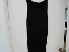 Fashion Nova Take It Easy Tube Midi Dress Black Size L