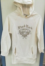 134 / 140 8ans 10ans Fille : Robe Pull Sweat À Capuche Punk Rock Vêtement Hiver