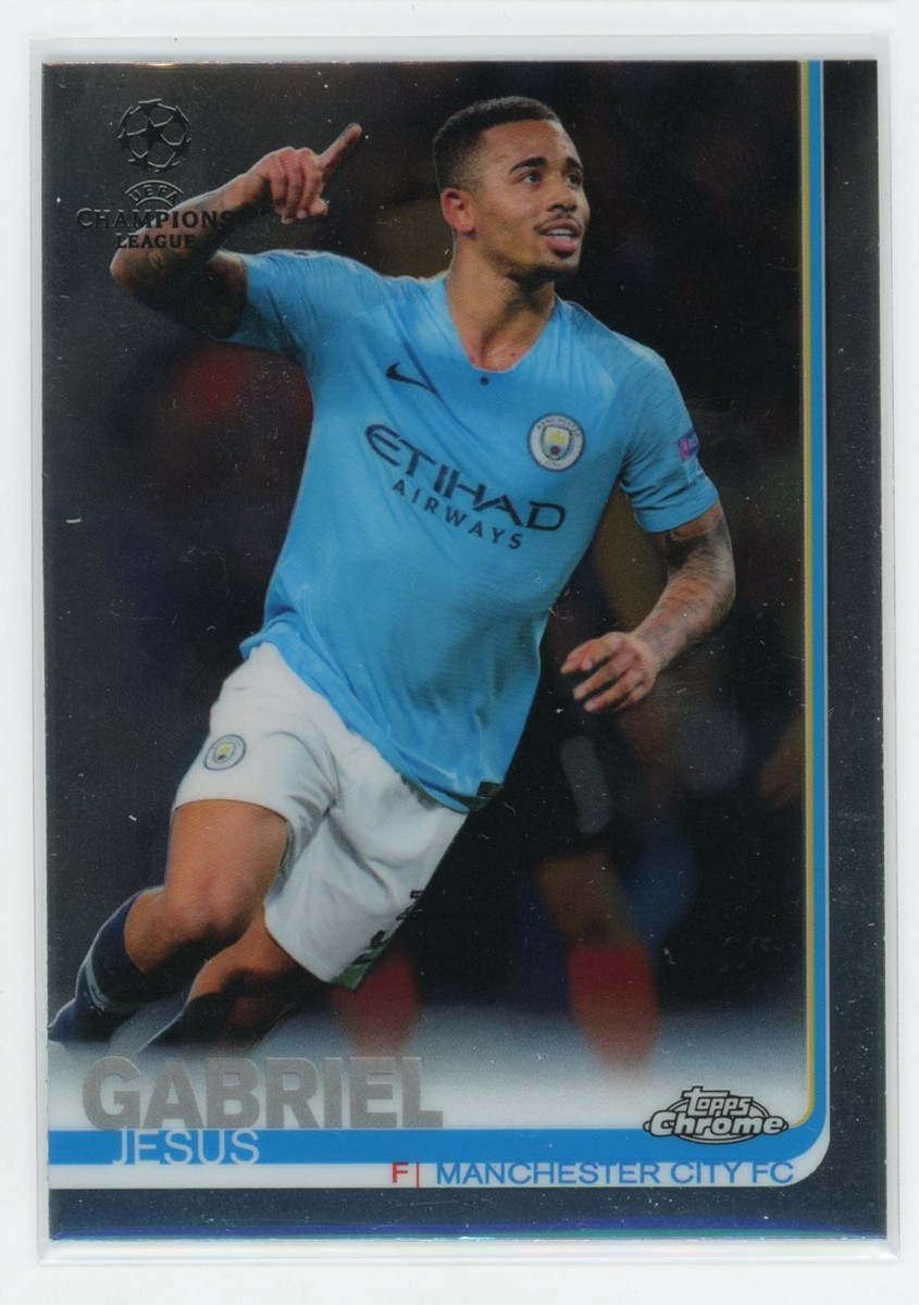 2018-19 GABRIEL JESUS TOPPS CHROME UEFA CHAMPIONS LEAGUE