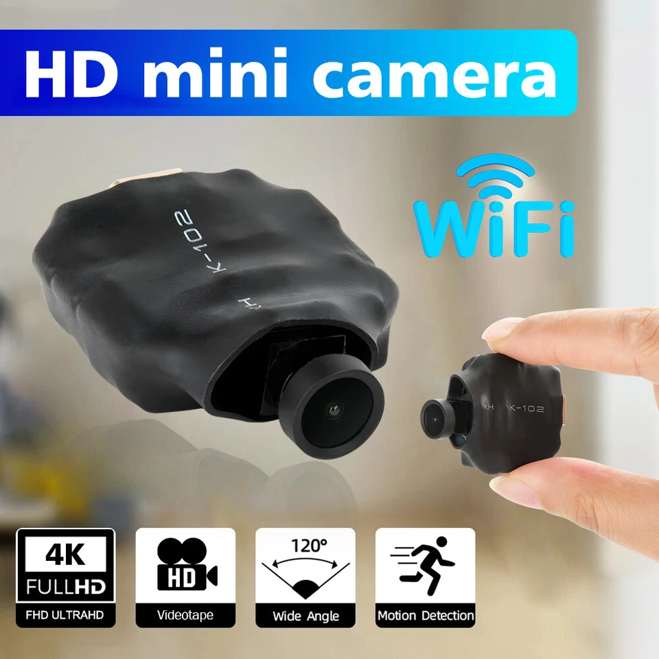 64G HD 4K Mini Camera HD Micro Home Security Motion Detection WiFi Zoom Cam - Image 3 of 4