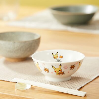 Pokemon Pikachu & Dedenne Rice Bowl Diameter 11cm 050141 White Tableware dinner