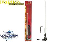 DNA UNIVERSAL MARINE FLEXIBLE RUBBER DUCK MAST AERIAL ANTENNA - WHITE AXA102W