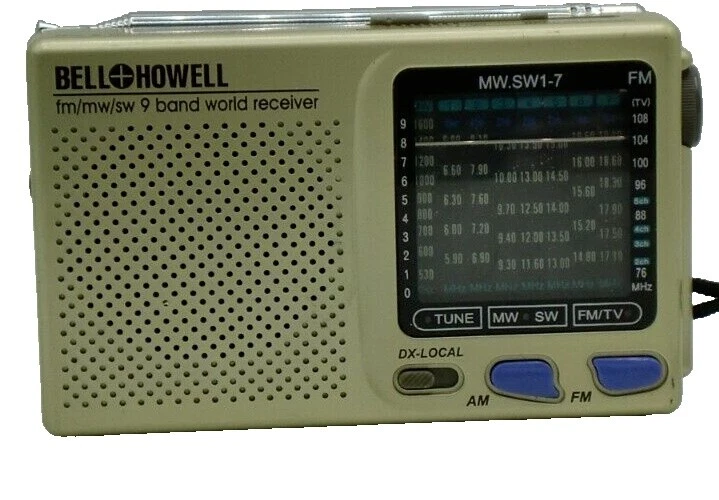 Bell and Howell radios AM/FM portátiles