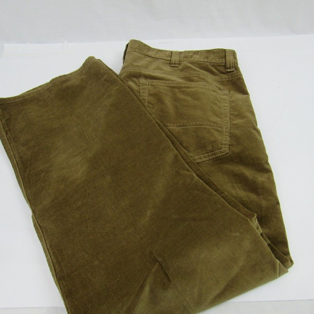 Kirkland Mens Signature Corduroy Pants Size 38x29 Toffee Brown 5 Pocket Jeans | eBay