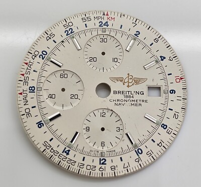 Breitling Navitimer  World GMT REF A24322 46 mm Automatic Chronograph white Dial