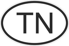 Adesivo adesivi sticker codice auto moto ritagliato nazioni ovale TUNISIA