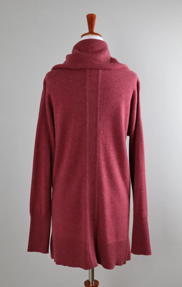 Blusa suéter TAHARI malha macia 100% puro luxo cashmere gola alta tamanho pequeno - Imagem 4 de 4